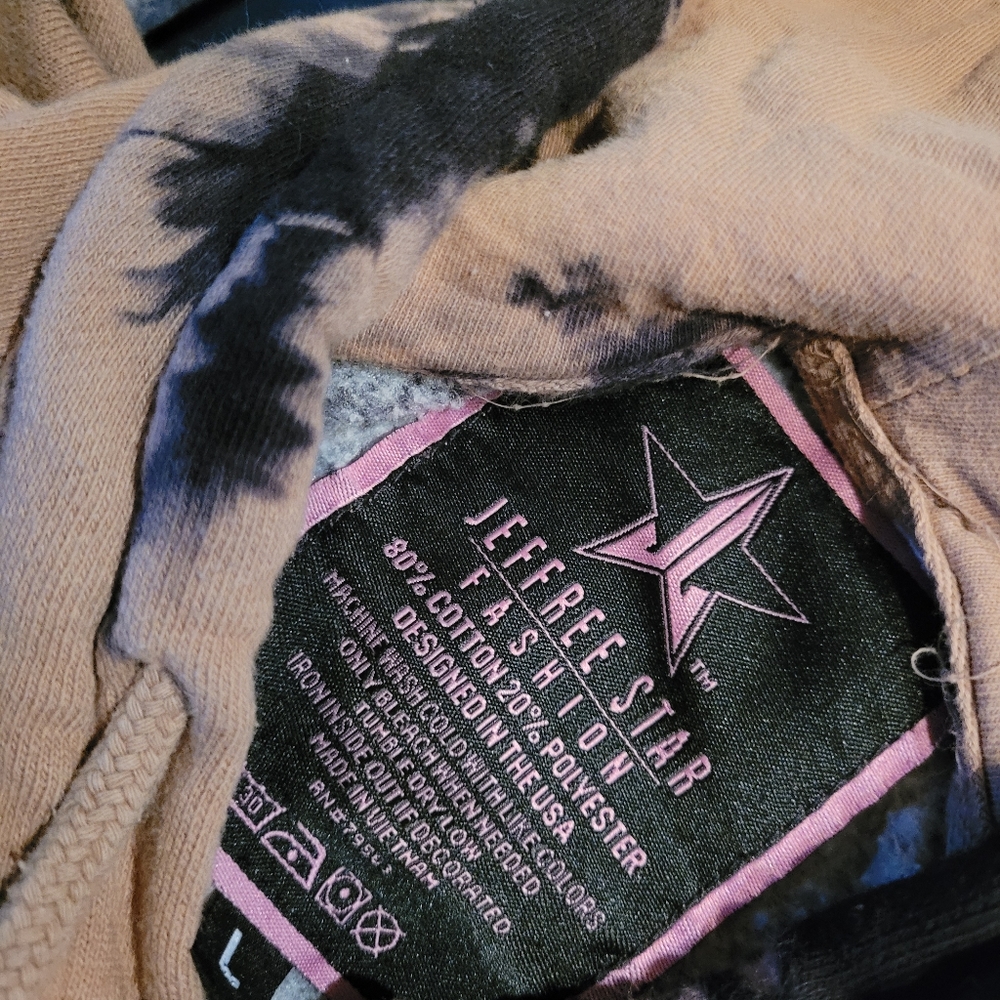 Jeffree Star tie-dye Christmas cookie hoodie